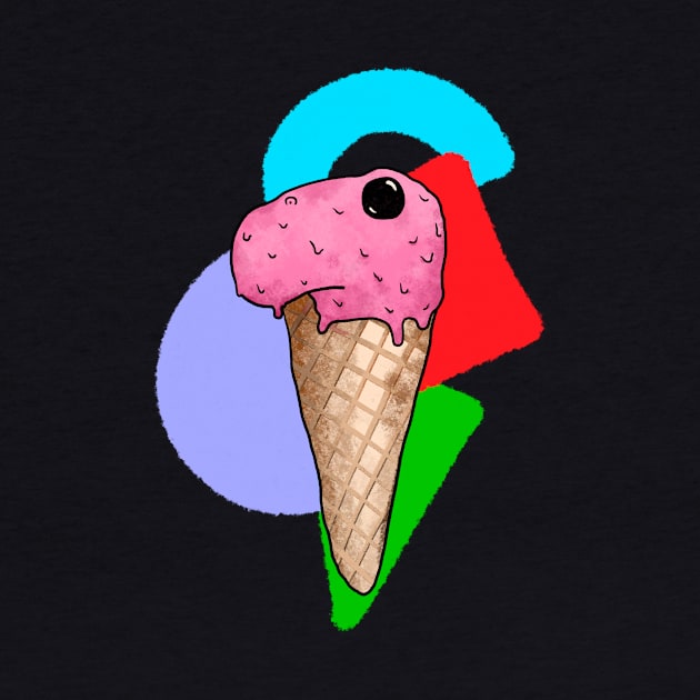 Creamasaurus Ice: a dinosaur that is also an ice cream by Surplusweird